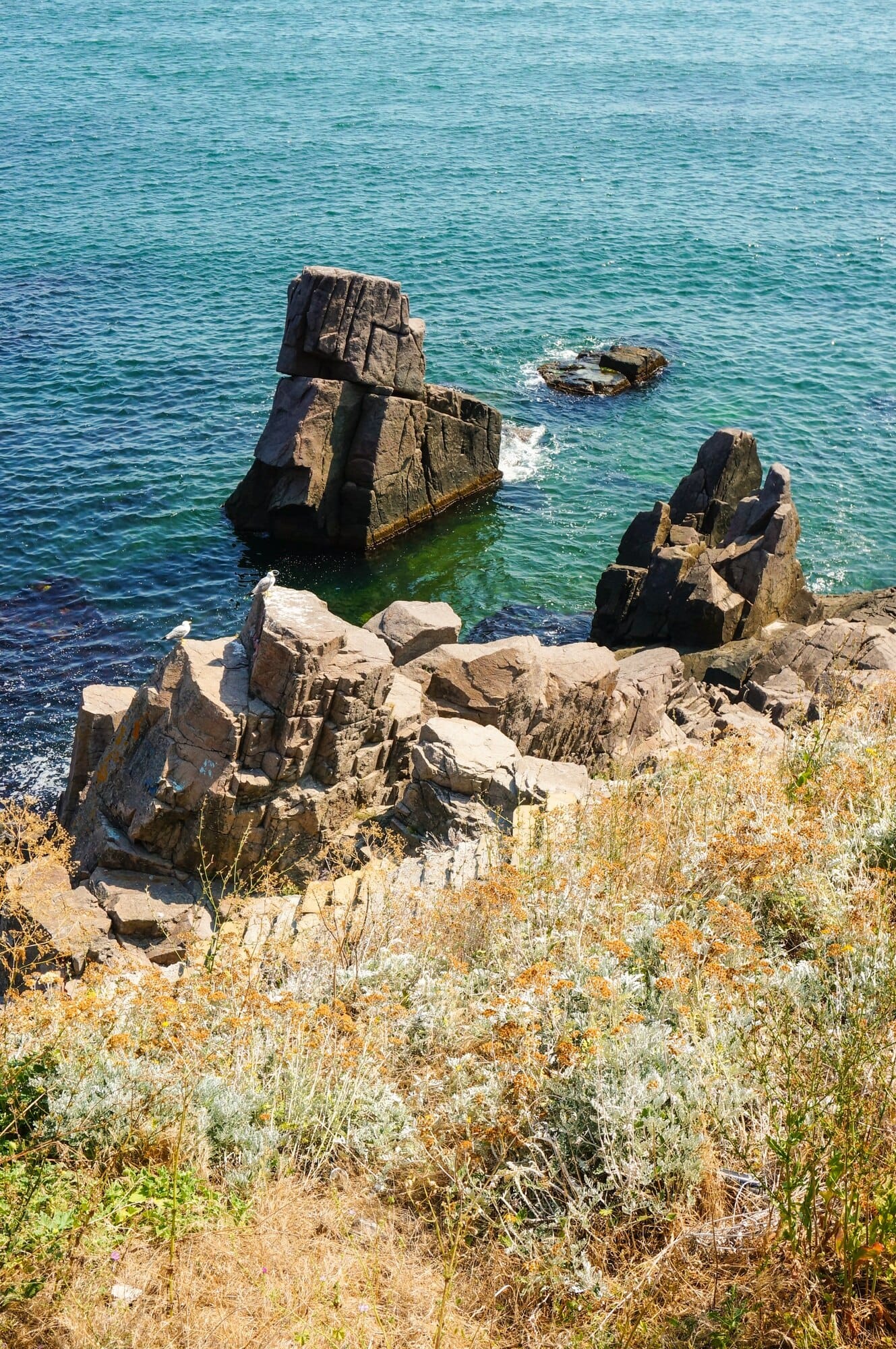 vertical shot rock formations sea_181624 22044